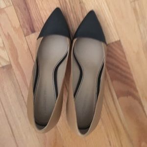 New beige and black heels from DSW